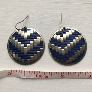 Vintage inspired woven boho earrings